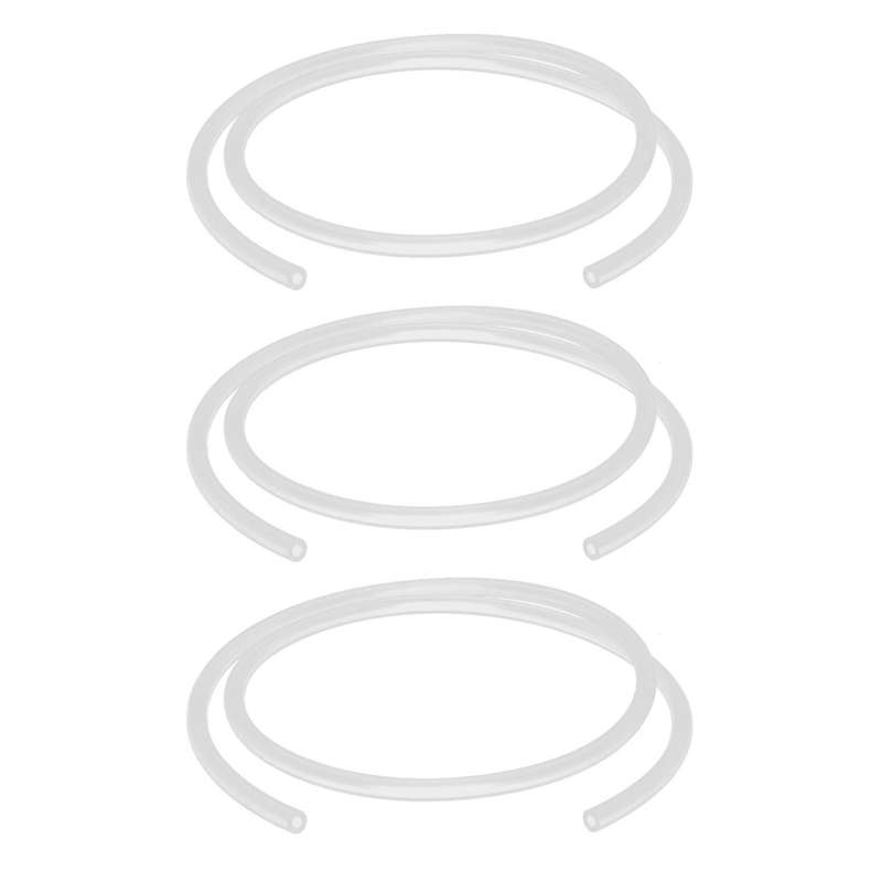 3pcs 4mm X 8mm Silicone Food Grade Pipe Water Air Hose Pipe 1 Meter