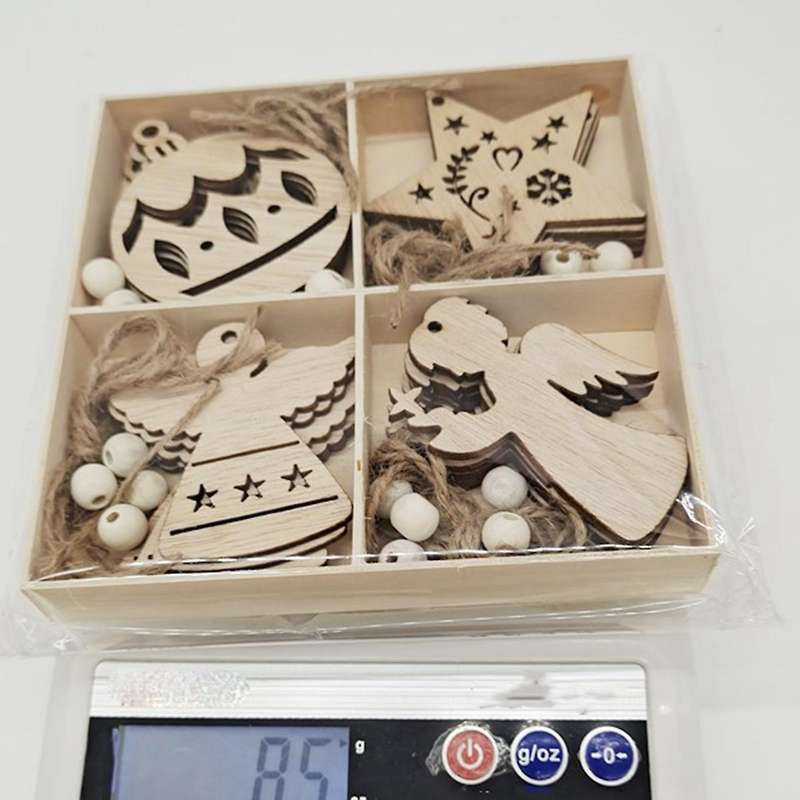 Christmas Wooden Box Set Creative Home Decoration Crafts Diy 2
