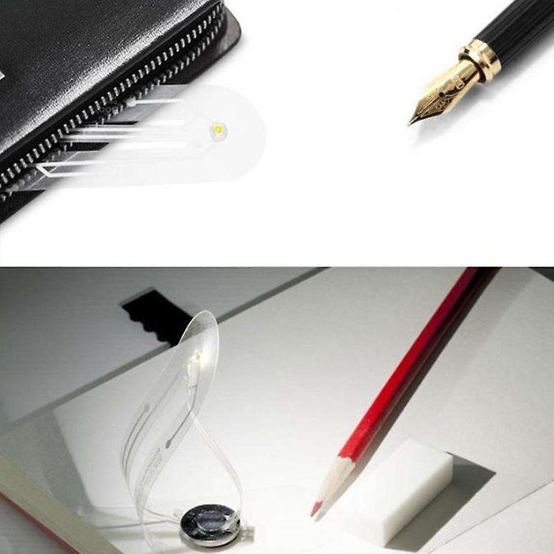 Mini Portable Led Book Light, Battery Button Bookmark Ligh