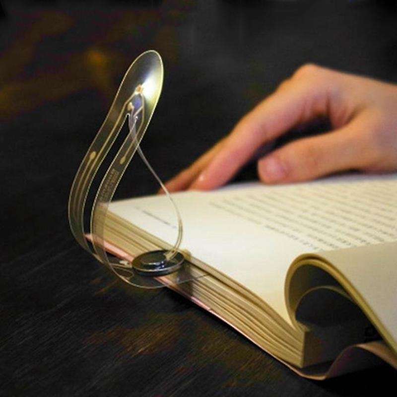 Mini Portable Led Book Light, Battery Button Bookmark Ligh