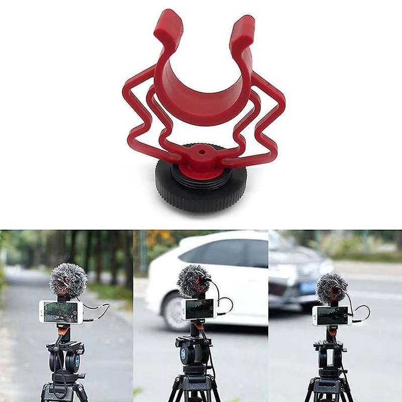 2pcs Universal Microphone Wavy Shock Mount Adapter Plastic
