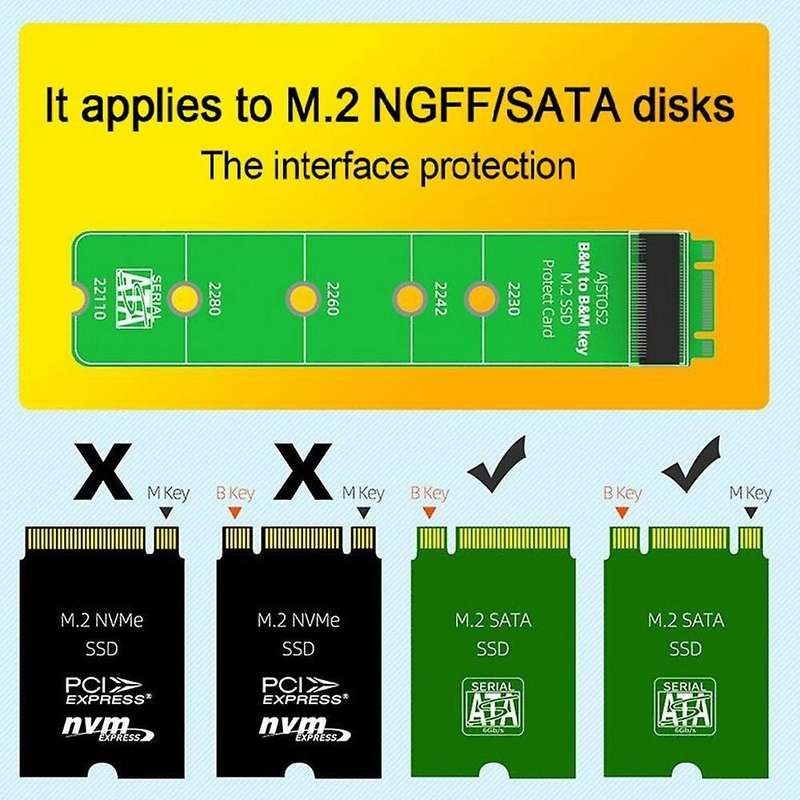 M.2 Ssd Adapter Card Test Protector Board B+m Key Sata Ngff Extension