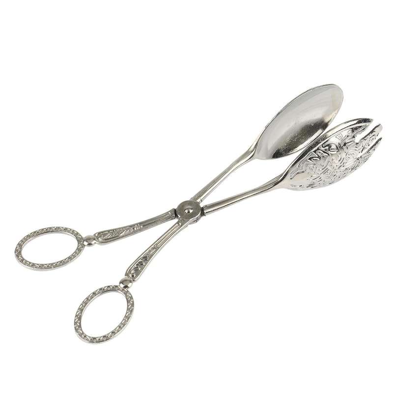 Snacks Salad Bread Pastry Baking Fruit Salad Cake Clips,round Silver