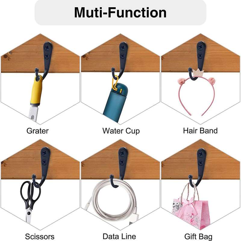 14 Pcs Wall Mounted Hooks for Hanging Towel Key Cup Single Bedroom