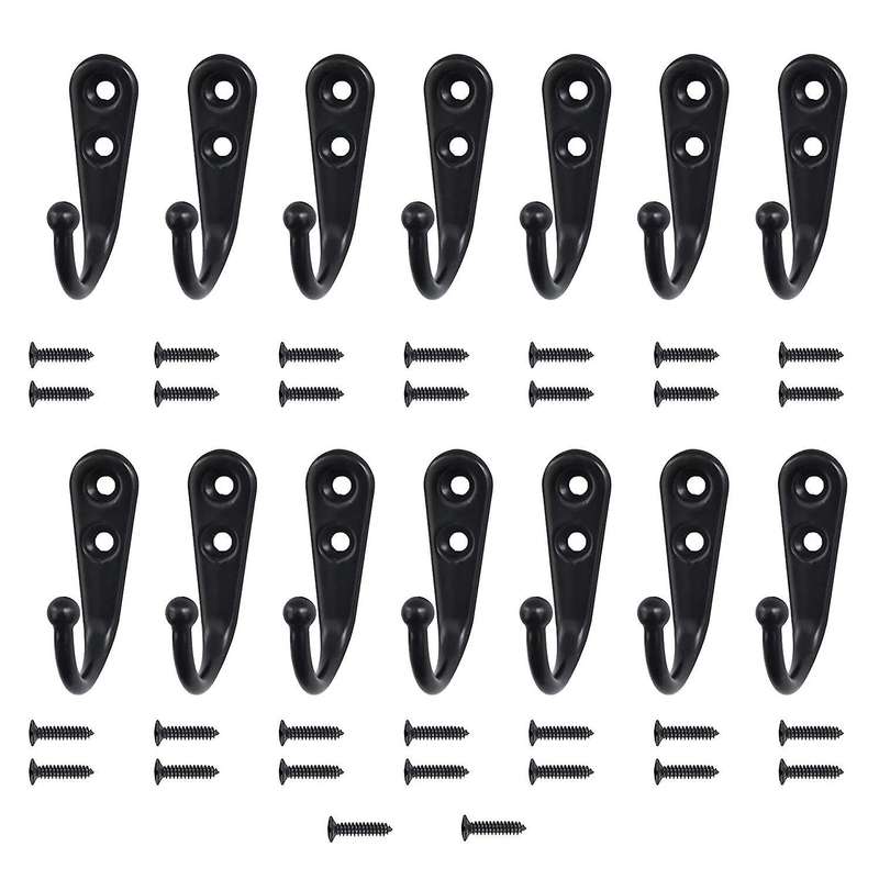 14 Pcs Wall Mounted Hooks for Hanging Towel Key Cup Single Bedroom