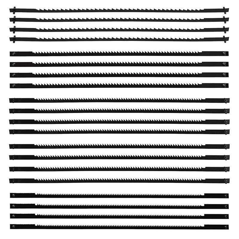 20 Pcs Scroll Saw Blades 10/15/18/24 Teeth 127 Mm Replacement Scroll