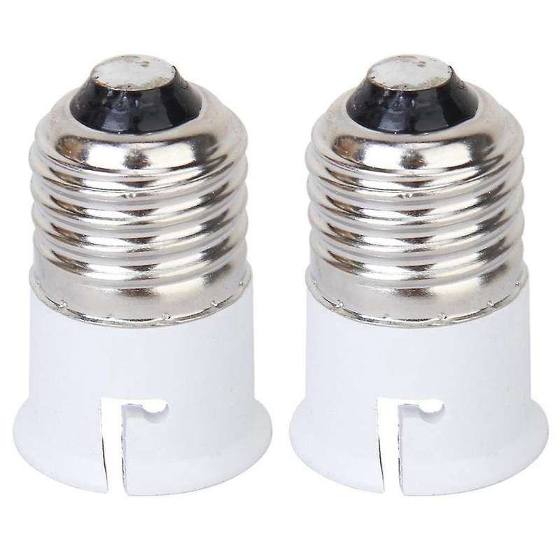 2x Light Bulb Lamp Screw Socket Converter Adapter Holder