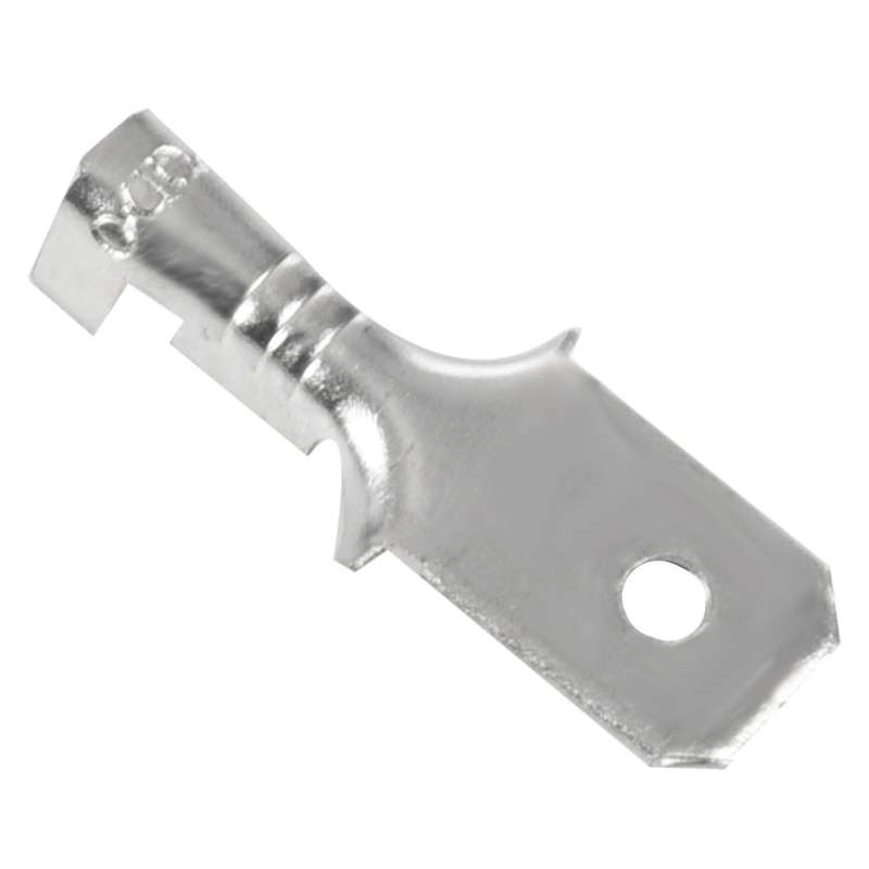 6.3mm Male Electrical Spade Crimp Terminals Wiring Connectors 100 Pcs