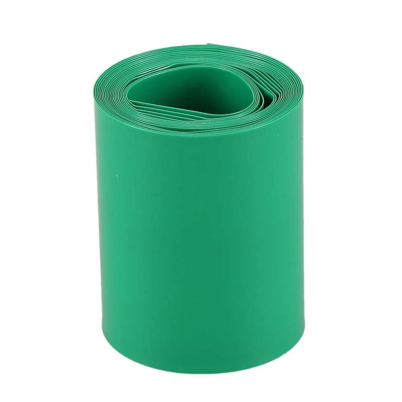 2m 50mm Dark Green Pvc Heat Shrink Tubing Wrap for 2 X 18650 Battery