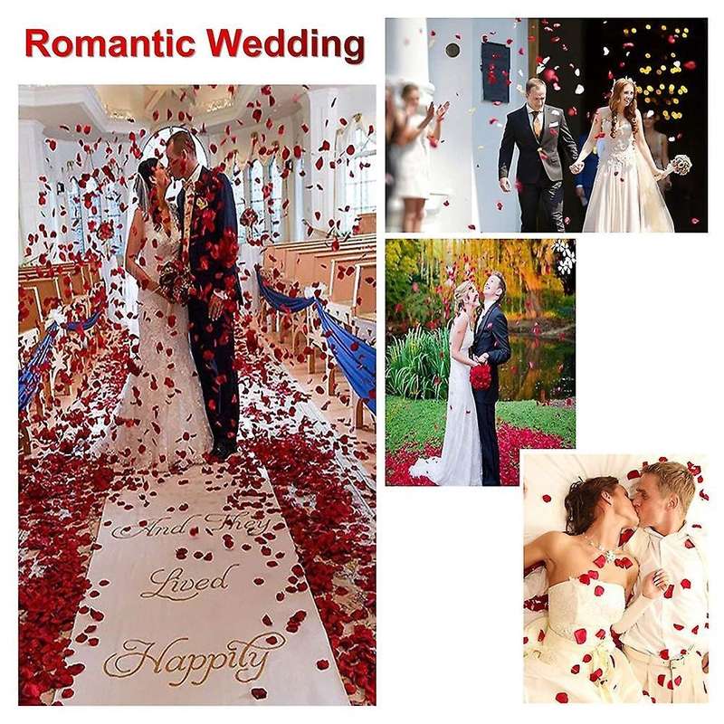 Wine Red Rose Petals for Romantic Night,fake Roses Petals,2000pcs