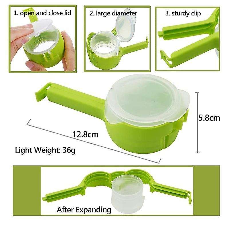 4 Pack Storage Bag Sealing Clips with Pour Spouts,for Food Storage