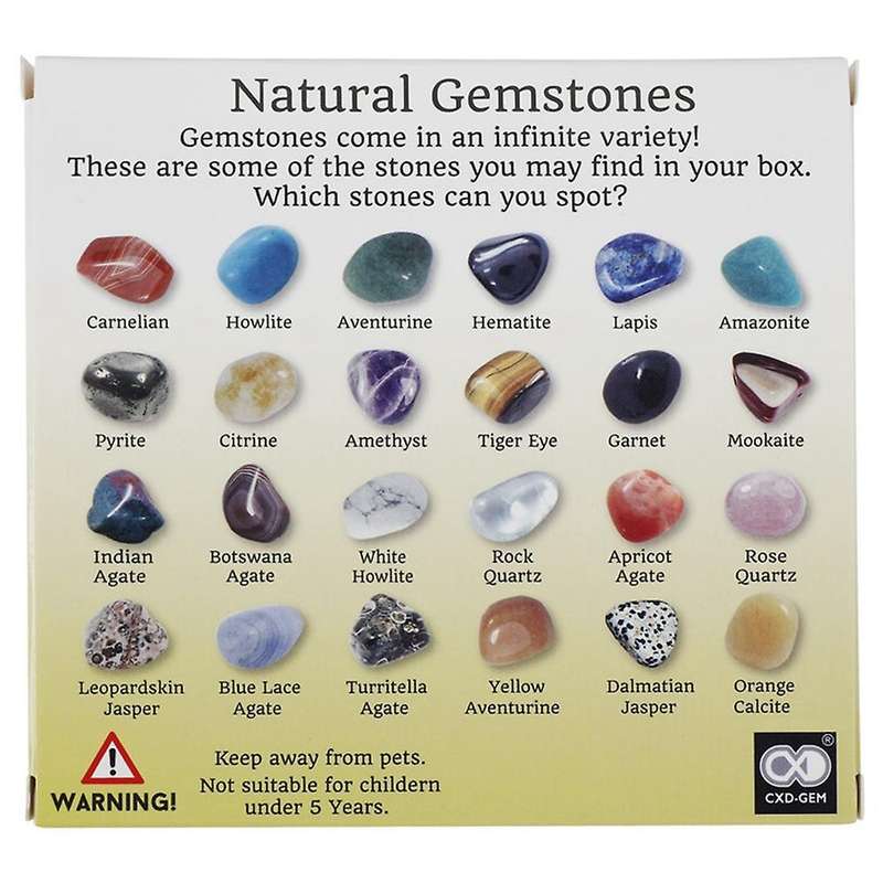 20pcs Gemstone Polished Healing Chakra Stone Decoration Crafts