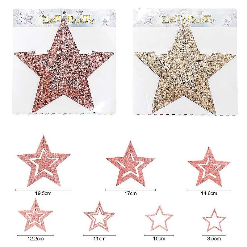 Star Banner for Wedding Christmas Decorations (champagne Gold)