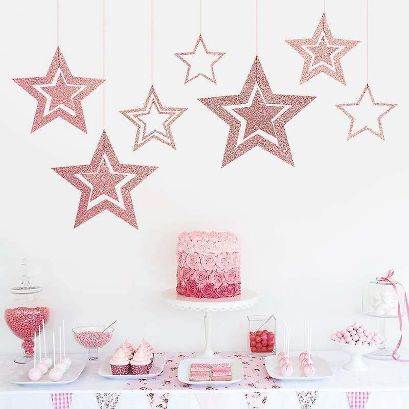 Star Banner for Wedding Christmas Decorations (champagne Gold)