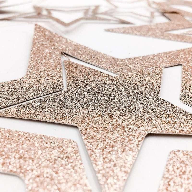Star Banner for Wedding Christmas Decorations (champagne Gold)