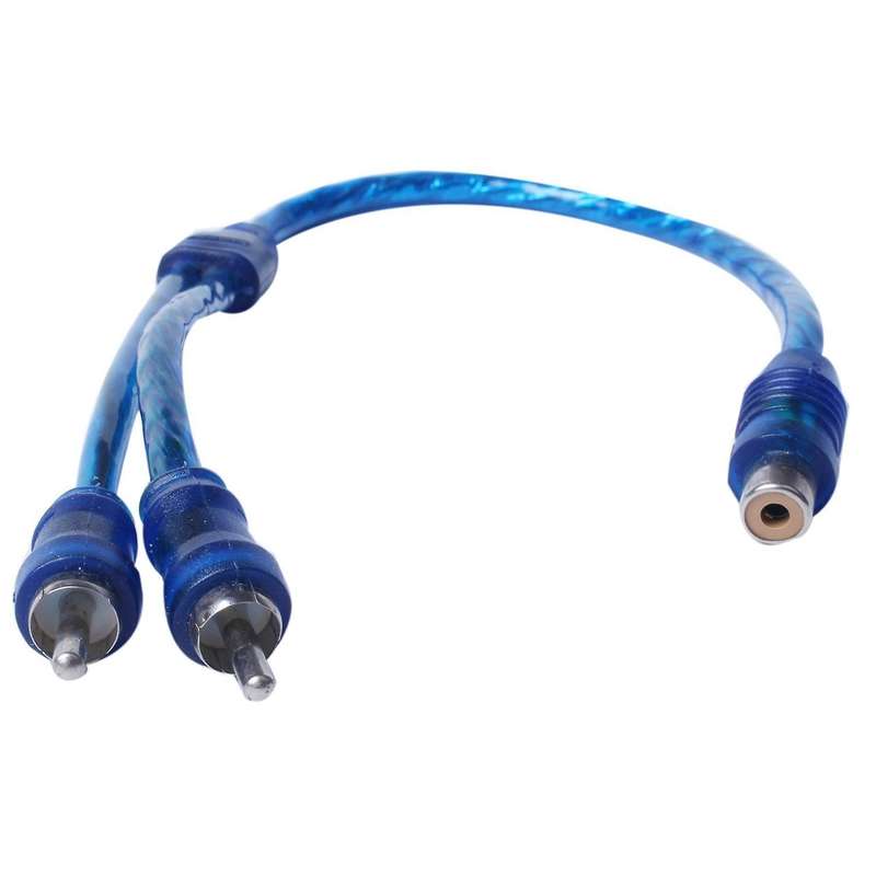 6 Pcs Audio Para 1 Rca Hembra A 2 Rca Macho Adaptador De Cable