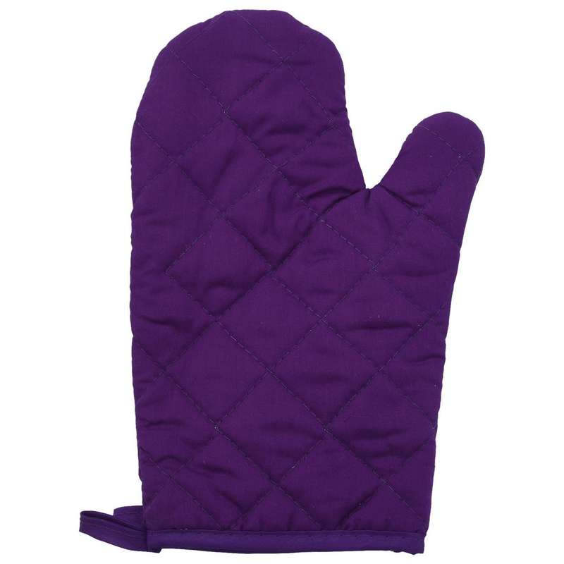 1 Pair Craft Cotton Oven Glove Pot Holder Cooking Mitts Yellow