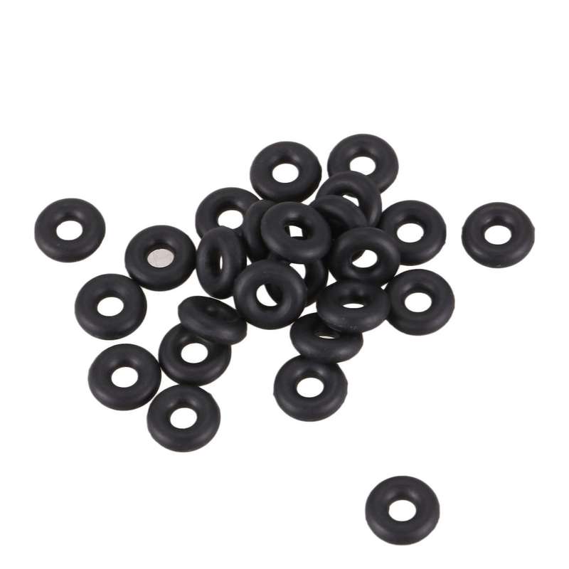 40 Piezas 5,6 Mm Diametro 1,8 Mm De Grosor De Goma En Negro O Anillos