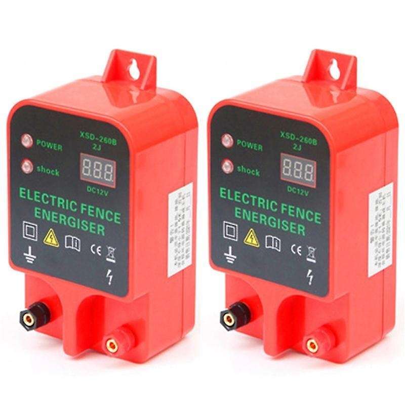 Electric Fence Energizer Livestock Controller Lcd Display Eu Plug