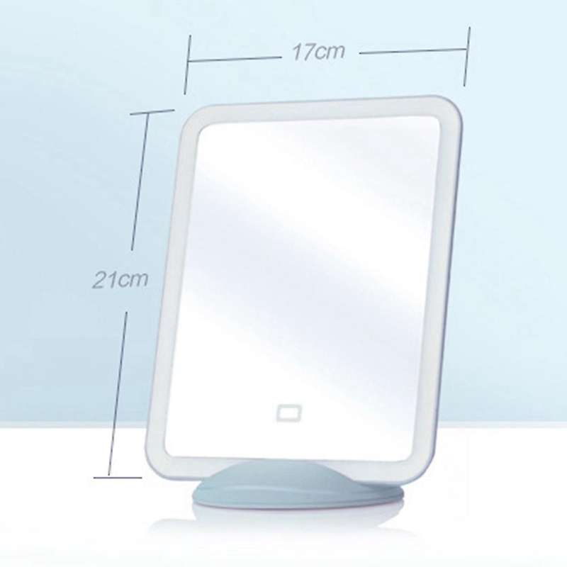 Led Touch Screen Makeup Mirror for Tabletop Bathroom Bedroom Travel B