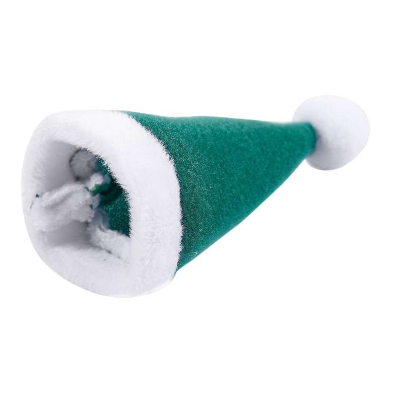 10pcs/set Mini Christmas Hat Santa Claus Hat Gift Caps Green #2