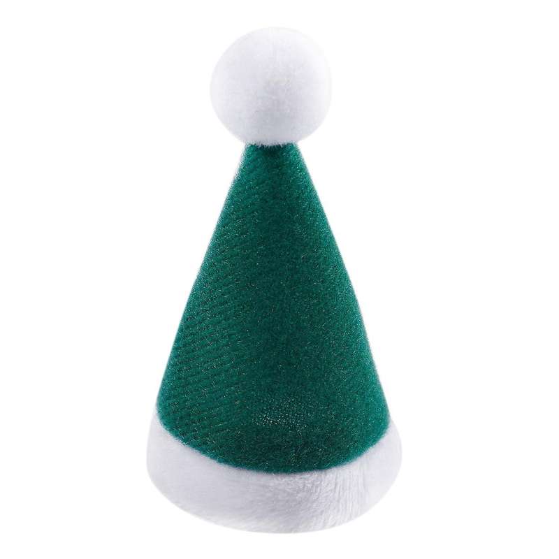 10pcs/set Mini Christmas Hat Santa Claus Hat Gift Caps Green #2