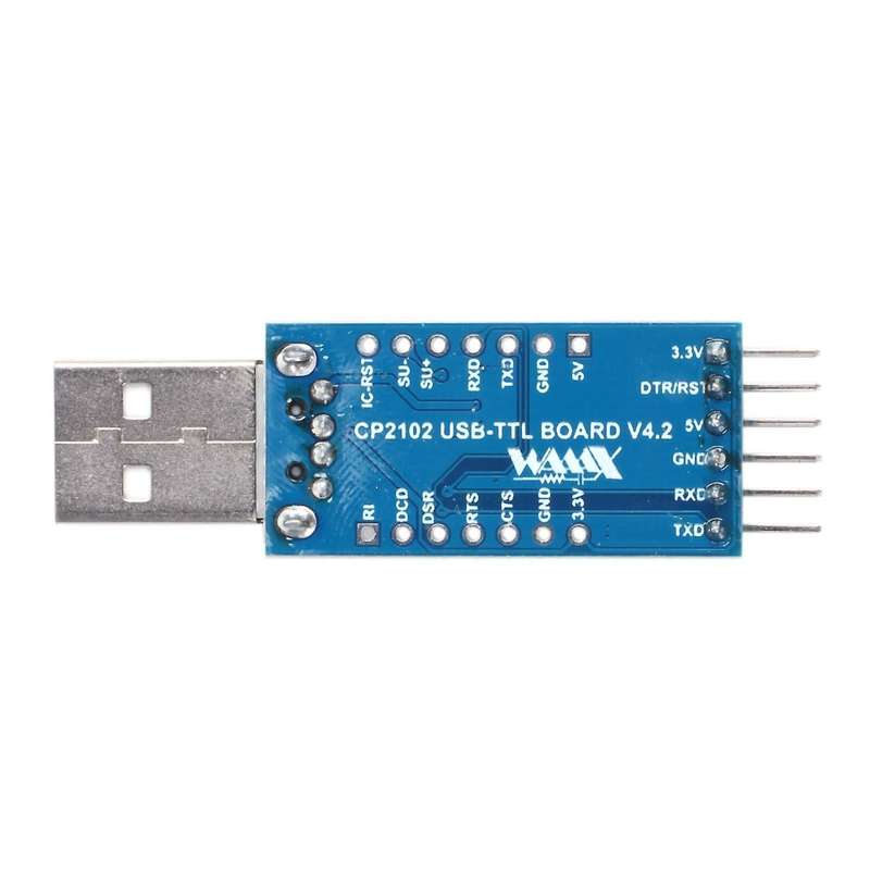 Cp2102 Usb 2.0 to Uart Ttl 6pin Serial Converter Adapter Blue+silver