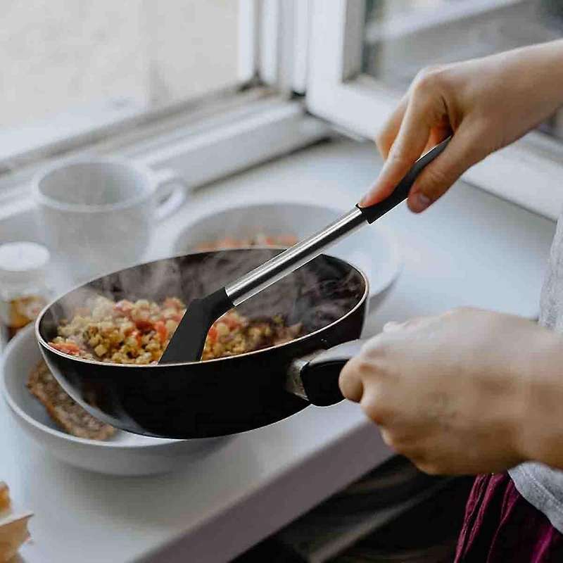 Stainless Steel Handle Silicone Nonstick Spatulas, Food Grade