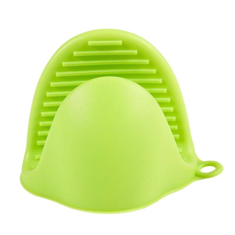 Silicone Heat Insulated Gloves Non-slip Gripper Pot Holdergreen
