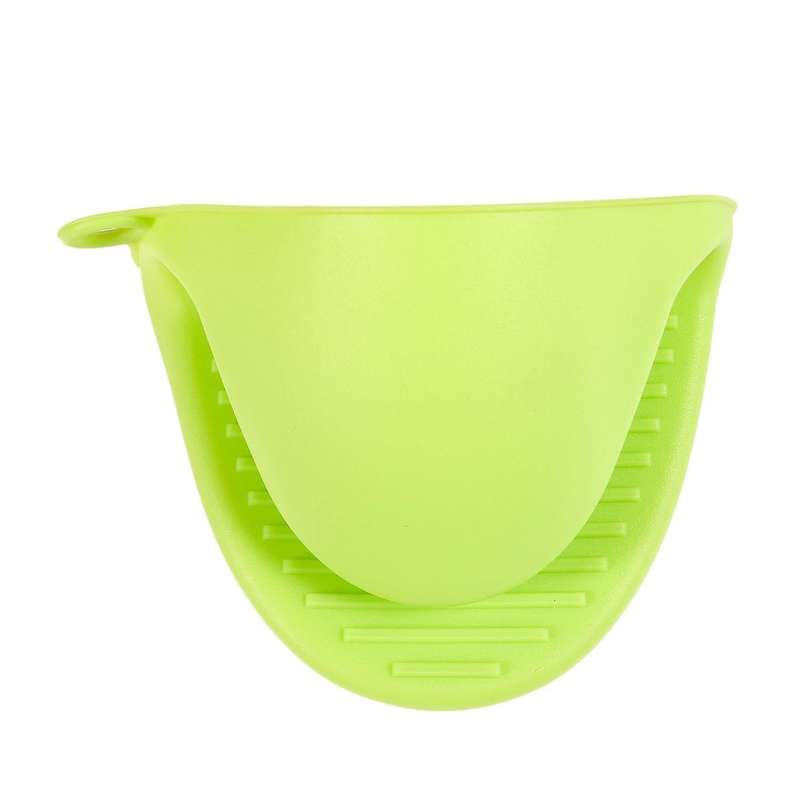 Silicone Heat Insulated Gloves Non-slip Gripper Pot Holdergreen