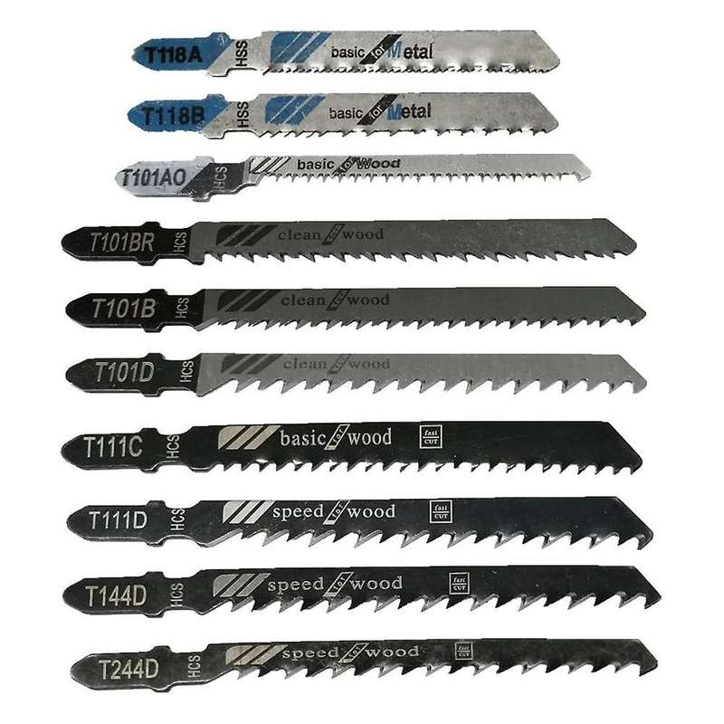 20 Pcs T-shank Jigsaw Blades Set, Jig Saw Blades Fits Most T Shank