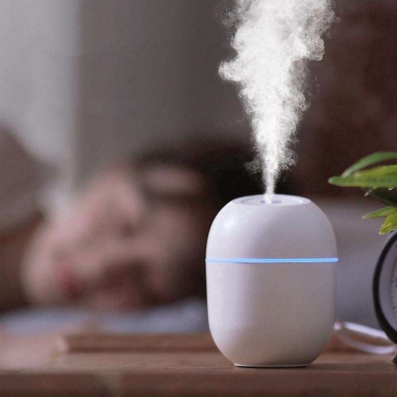 Air Humidifier Usb 220ml Portable Mist Diffuser for Office Car, White