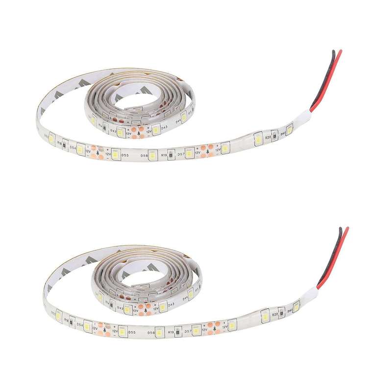 2x 1m 60-3528 Smd Etanche Led Strip Lumineuse Dc12v(blanc)