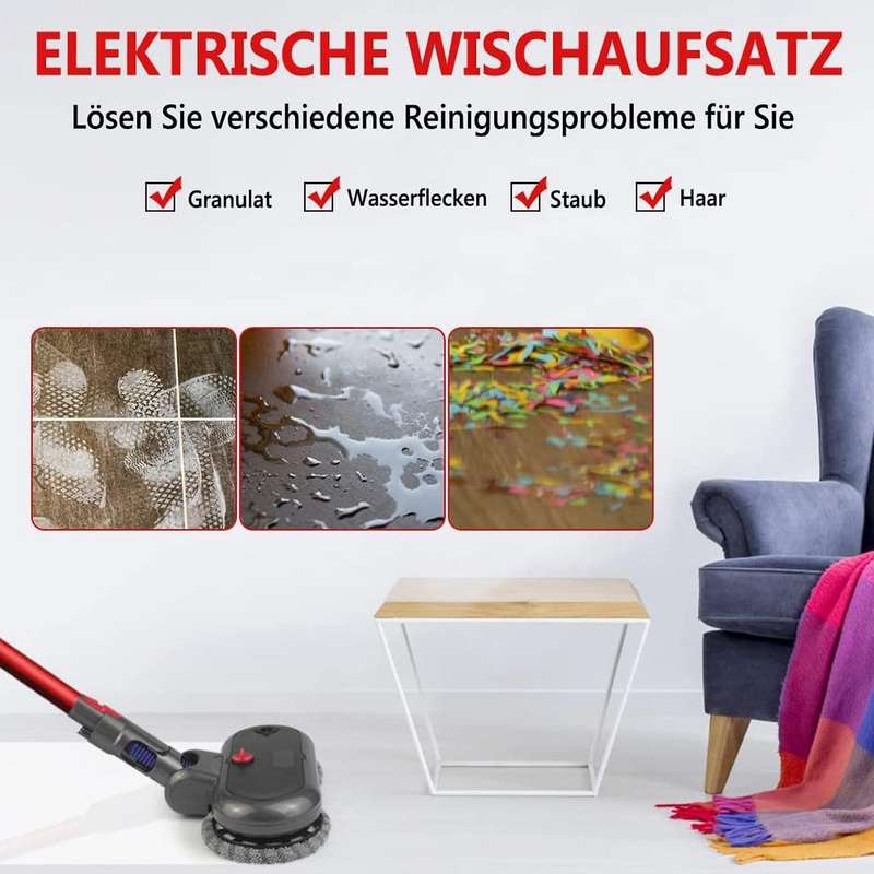 For Dyson V8 V7 V11 V10 V15 ,mop Attachment with Water Tank