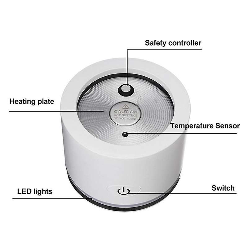 Milk Frother, Warmer with Hot Or Cold Functionality Eu Plug White