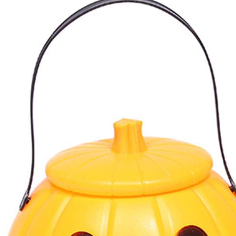 Halloween Pumpkin Bucket Children's Portable Pumpkin Bag with Lid