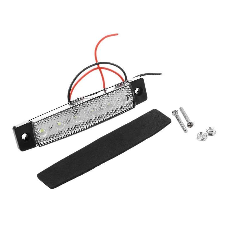 24v 6 Smd Led Car Light Truck Trailer Side Marker Lamp White Light