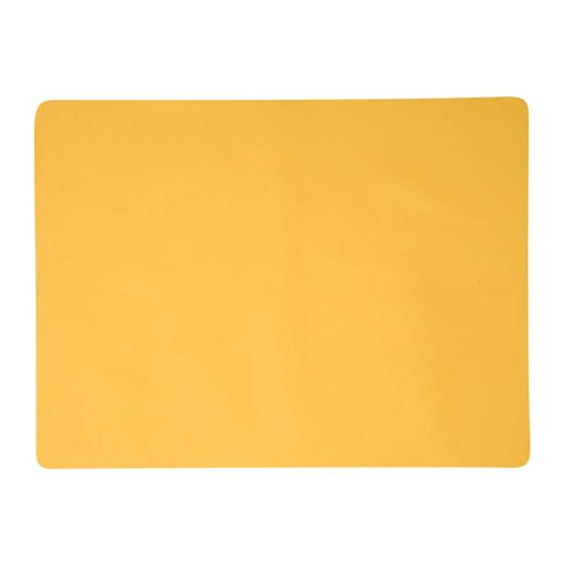 Simple Silicone Placemats Wipeable Non-slip Dinner Mats,yellow