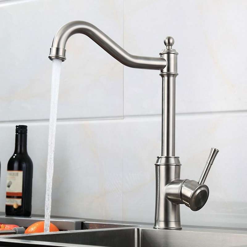 Faucet Kitchen Taps Single Handle 360 Degree Rotatable Hot