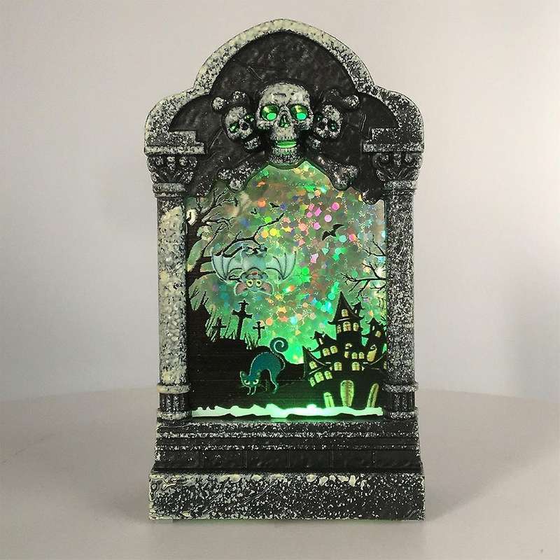 Halloween Bar Decoration Wind Lantern Small Tombstone Simulation D