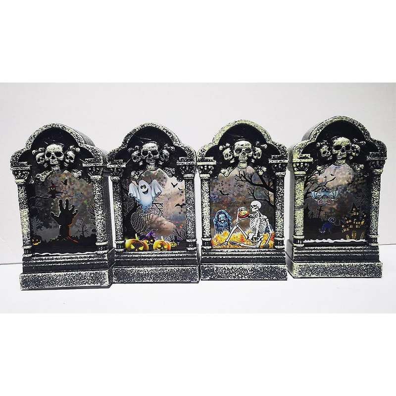 Halloween Bar Decoration Wind Lantern Small Tombstone Simulation D