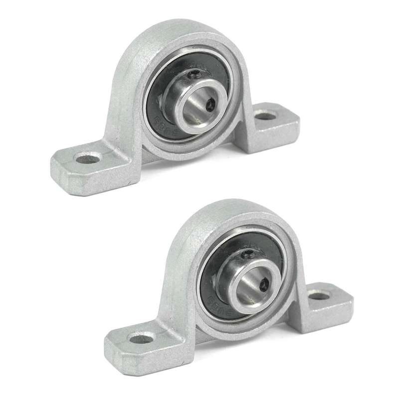 2x Kp08 Pillow Block Cast Housing 8 X 20 X 6mm Insert Ball Bearing