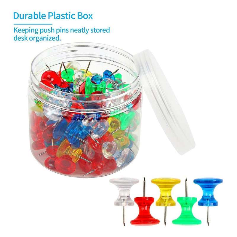 100-pack Large Thumbtacks for Cork Board Bulletin Board