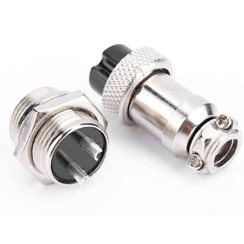 Gx16 Aviation Connector 2-pin 400v Screw Type Cable Connector