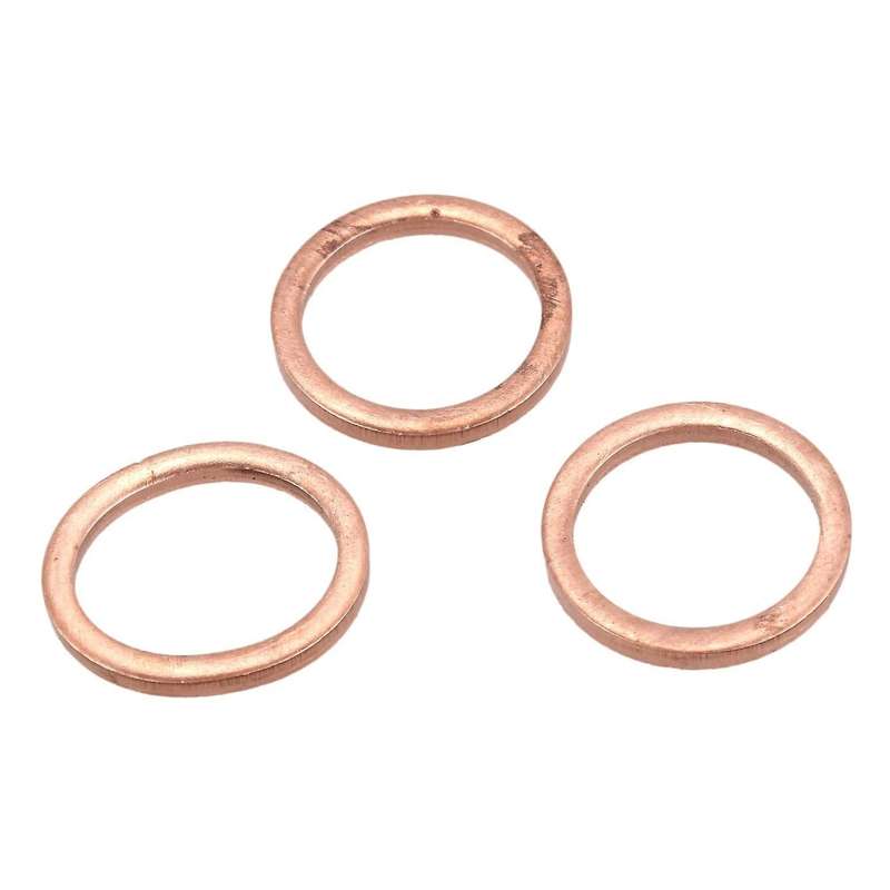 10pcs Copper Crush Washer Flat Ring Seal Gasket Fitting 14mmx18mmx2mm
