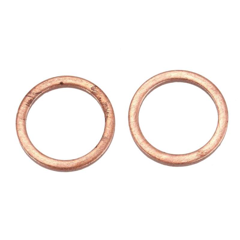 10pcs Copper Crush Washer Flat Ring Seal Gasket Fitting 14mmx18mmx2mm