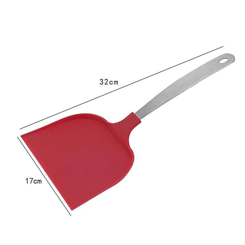 Bread Paddle Stainless Steel Handle Household Pizza Peel, Black