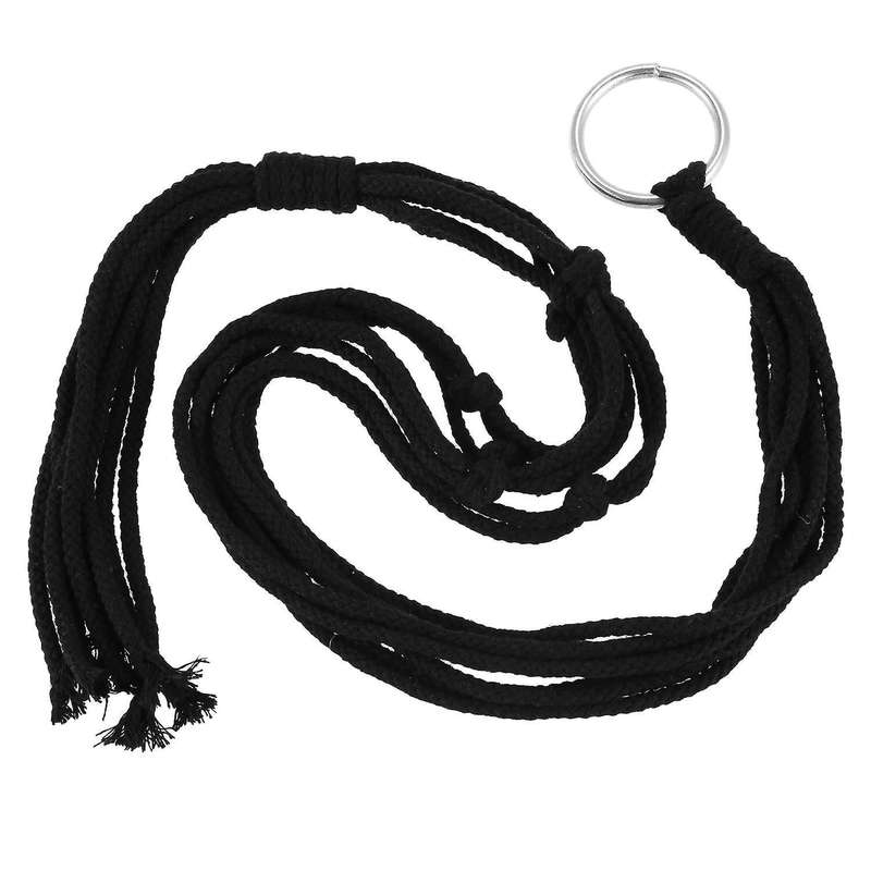 Cotton Rope Cord Plant Hanger Braided Hanging Basket, 92cm Black