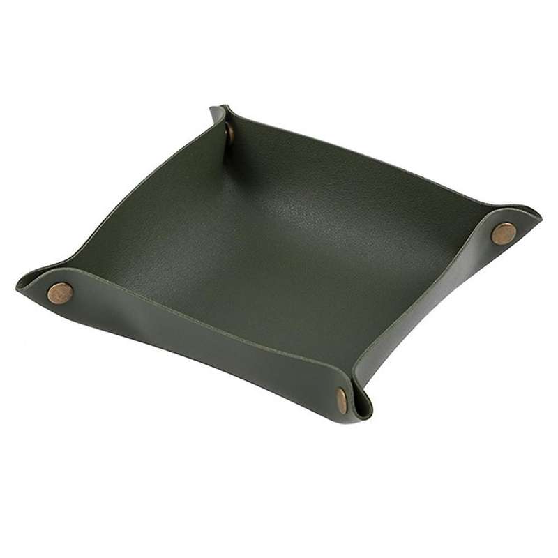 Pu Leather Home Office Storage Box Snap Button Sundries Storage Box C