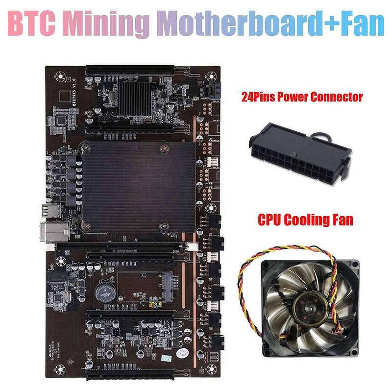 Btcx79 H61 Miner Motherboard with Fan Lga 2011 Ddr3 for Btc Mining